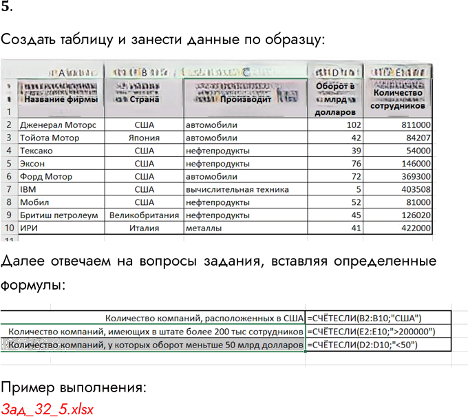 Иллюстрация к решению «Задание 5 Параграф 32 ГДЗ Семакин 9 класс (Информатика)», 1