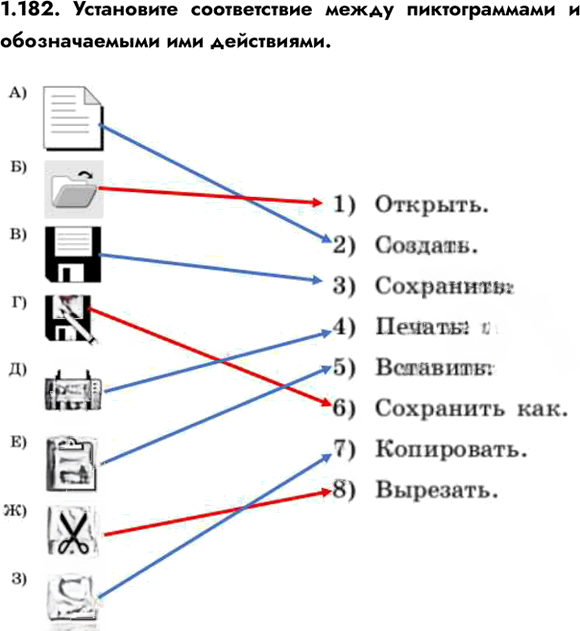 Иллюстрация к решению «Упр.1.182 ГДЗ Сборник упражнений Босова 7-9 класс (Информатика)», 1